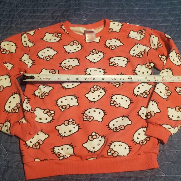 NWOT Sanrio Hello Kitty Girls Size 8/10 Sweatshirt & Joggers Pink Lounge Outfit - Picture 7 of 9